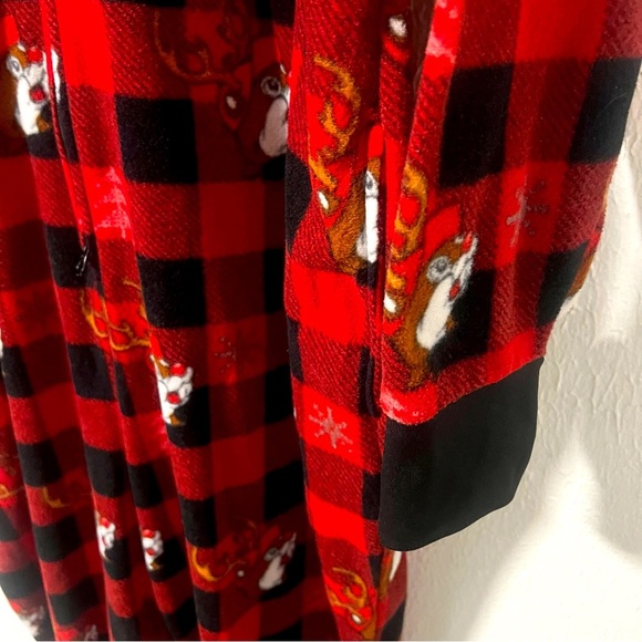 Buc-ee’s Unisex Size L/XL Onesie Beaver Hoodie/Tail Zip Up Pajama Lounge Pockets - Picture 6 of 11